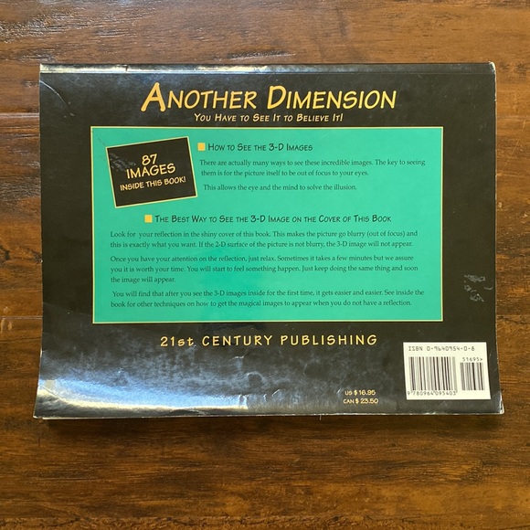 Another Dimension 3-D Images Illusion Paperback Book | 87 Images - Picture 2 of 7